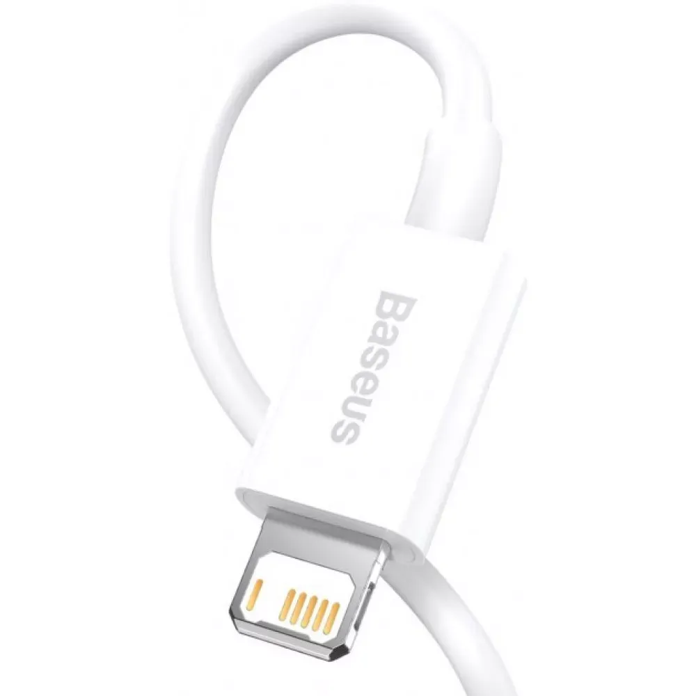 Кабель Lightning 2.4A — Baseus Superior Series — CALYS-02 White — фото 4