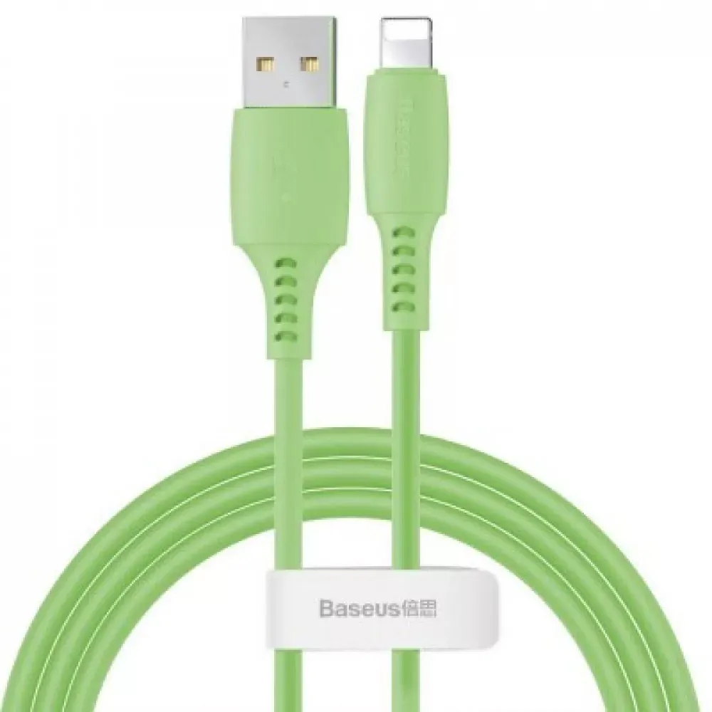 Кабель Lightning 2.4A (1.2m) Baseus (CALDC) Colourful — CALDC-06 Green — Baseus