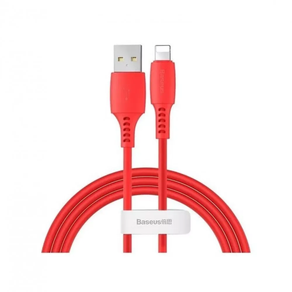 Кабель Lightning 2.4A Baseus Colourful — CALDC-09 Red