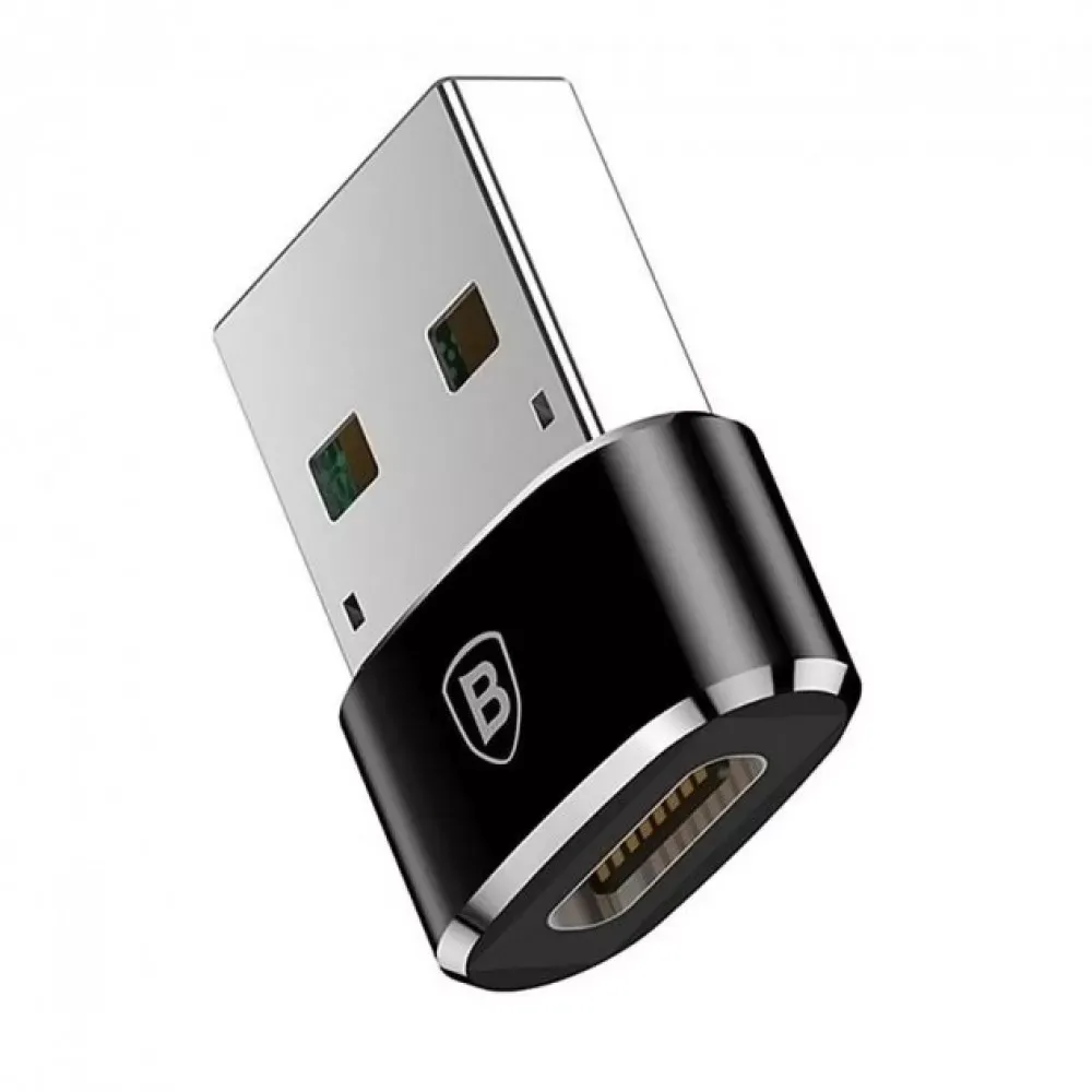 Adapter USB A To USB C Baseus (CAAOTG-01) Black — CAAOTG-01 Black — Baseus