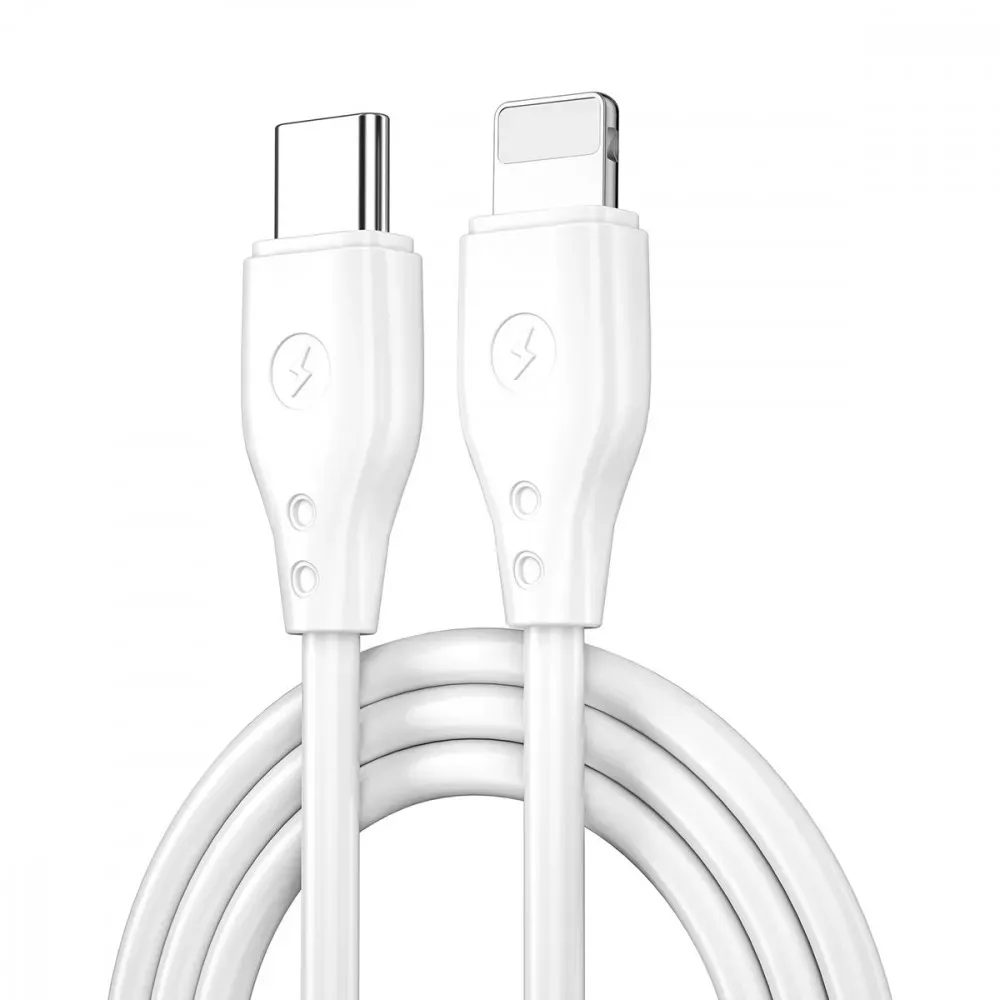 Кабель USB C to Lightning 30W PD (1.2m) WiWU Pioneer Wi-C002L — White — Wiwu