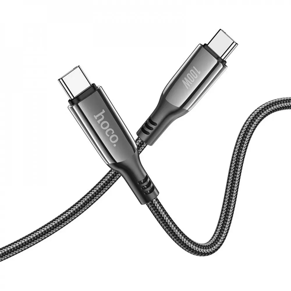 Кабель USB C to C 100W PD — Hoco S51 __ — Black — фото 6