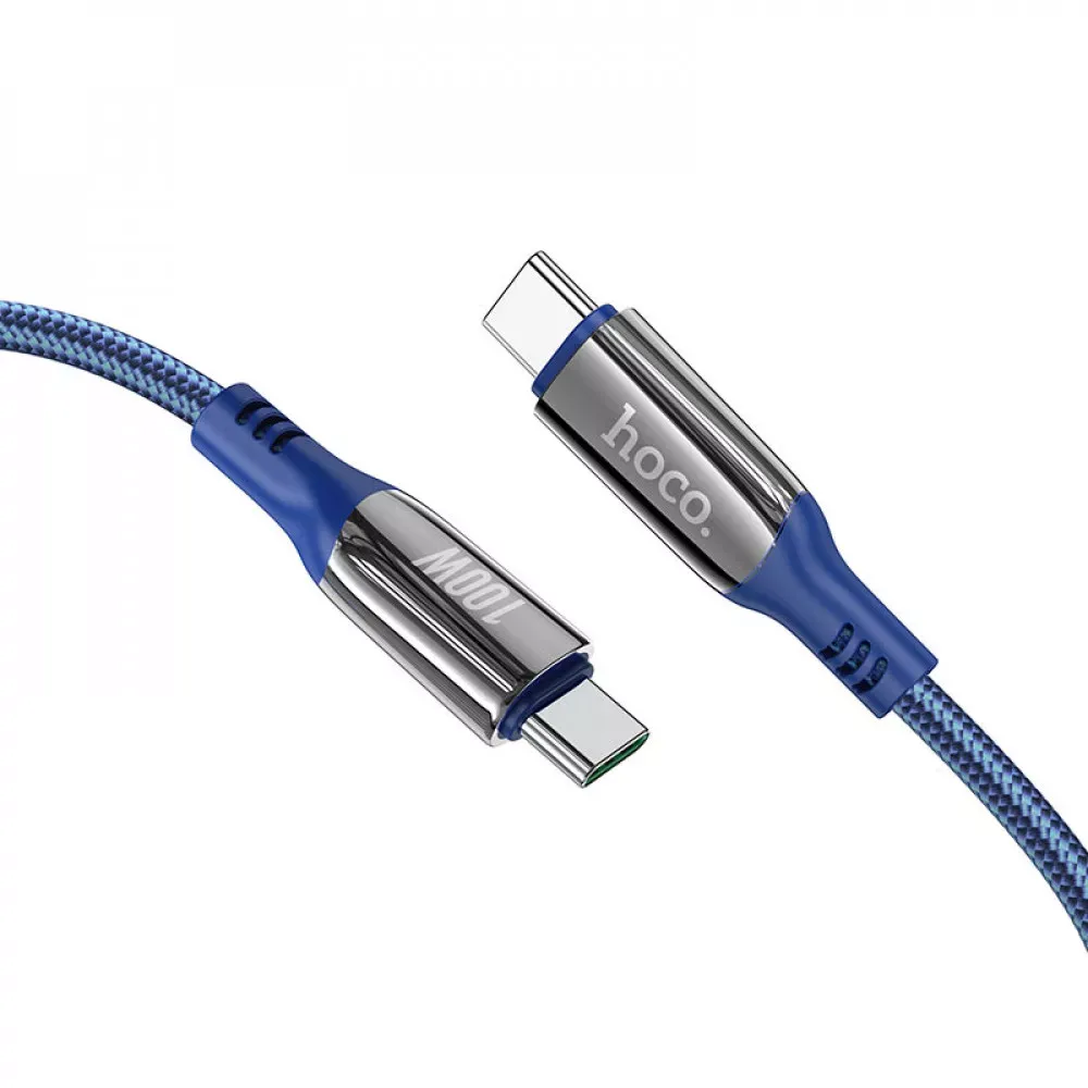 Кабель USB C to C 100W PD — Hoco S51 __ — Black — фото 8