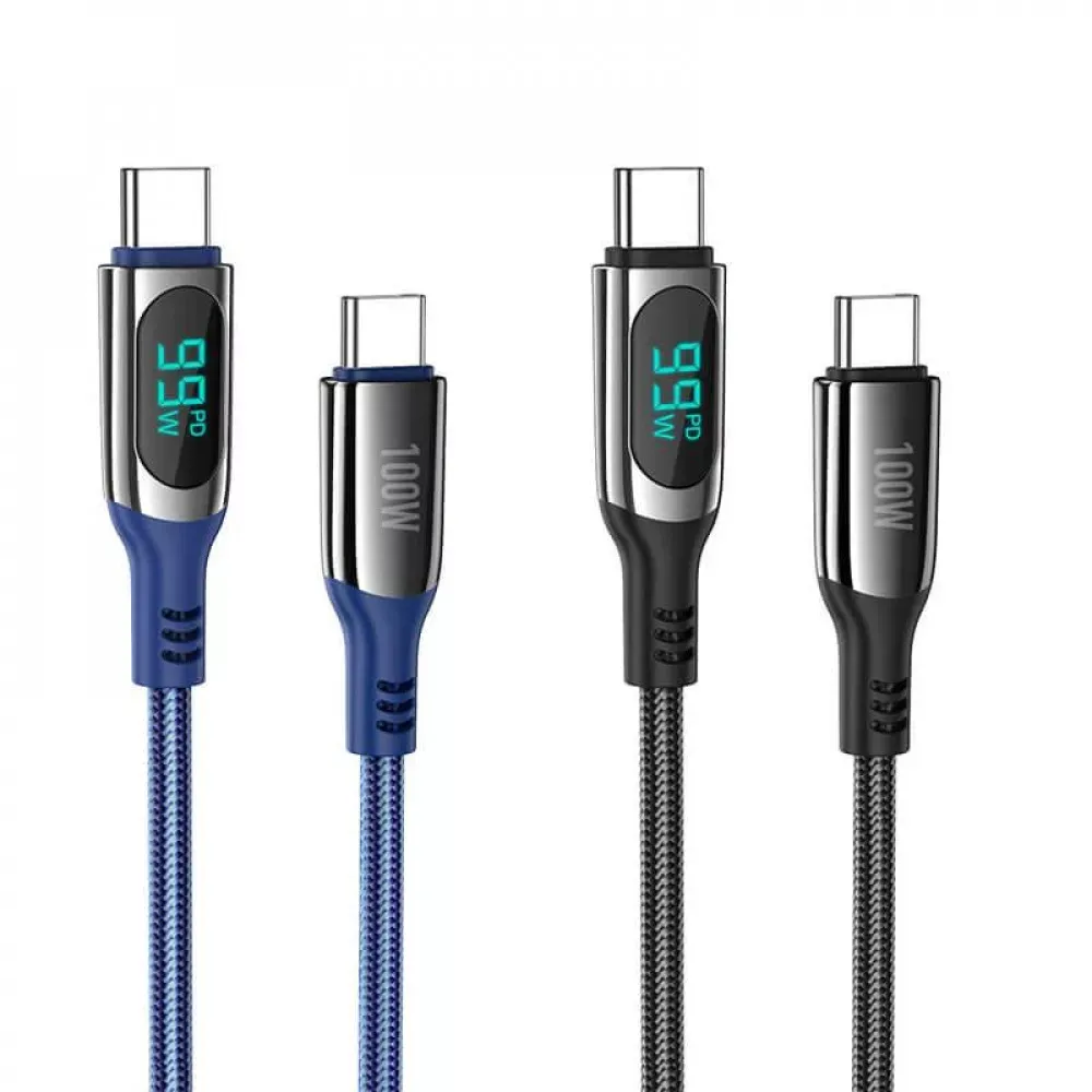 Кабель USB C to C 100W PD — Hoco S51 __ — Black — фото 9