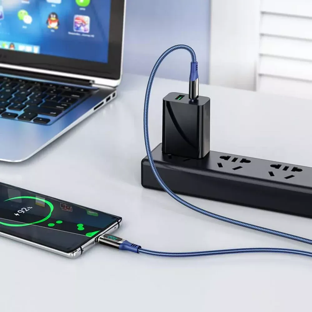 Кабель USB C to C 100W PD — Hoco S51 __ — Black — фото 10