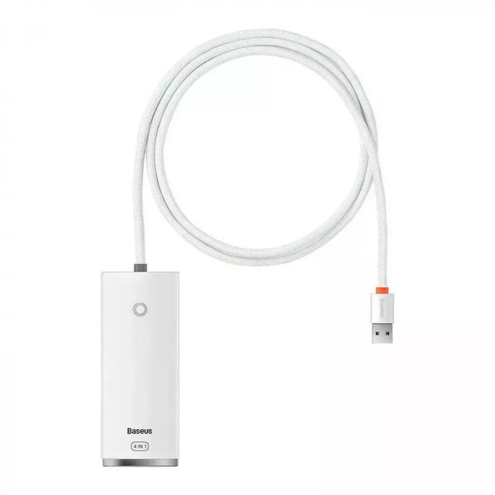 HUB Adapter Baseus Lite Series 4-Port USB-A 1m — WKQX030102 White