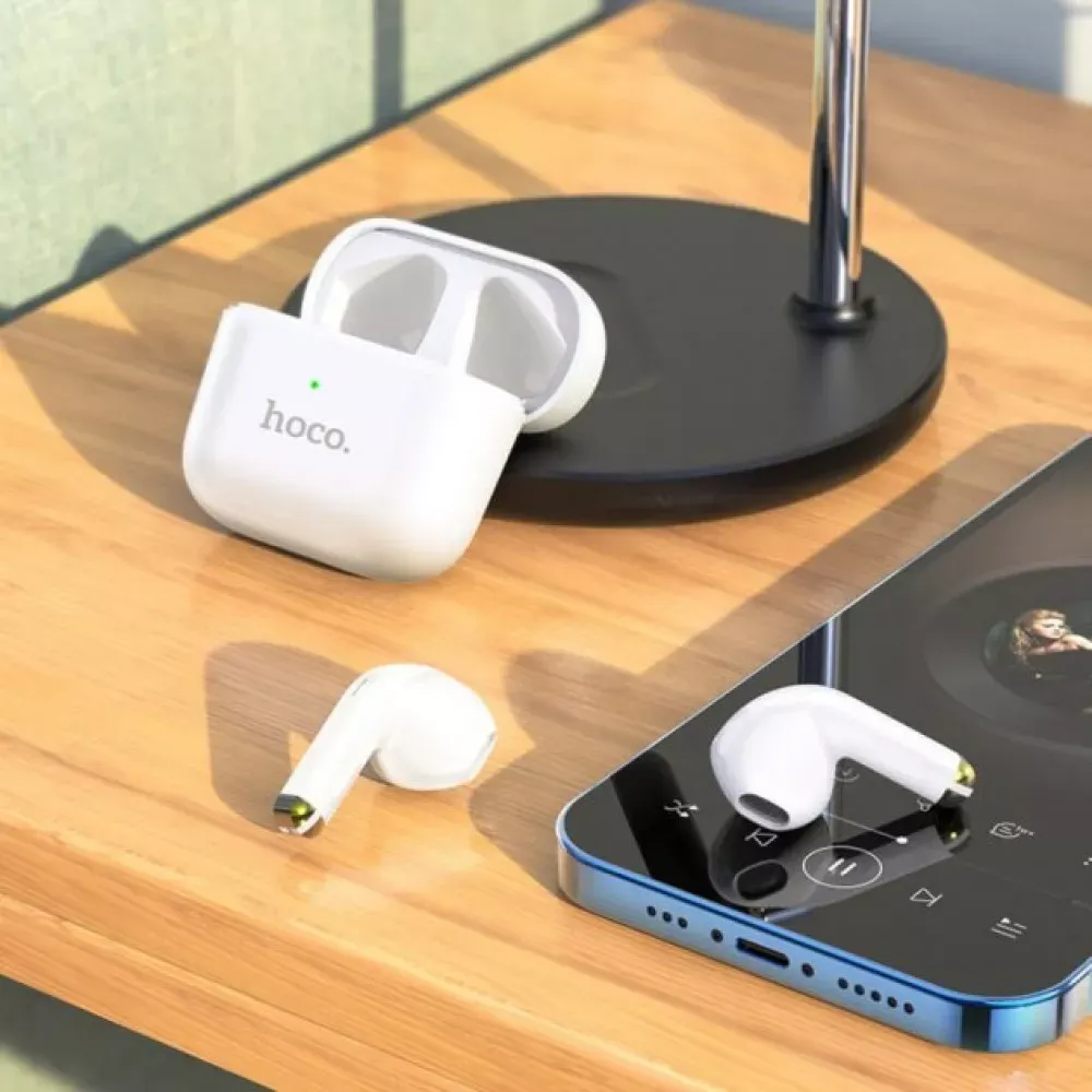 Bluetooth гарнітура TWS Hoco EW08 Studious — White — фото 4