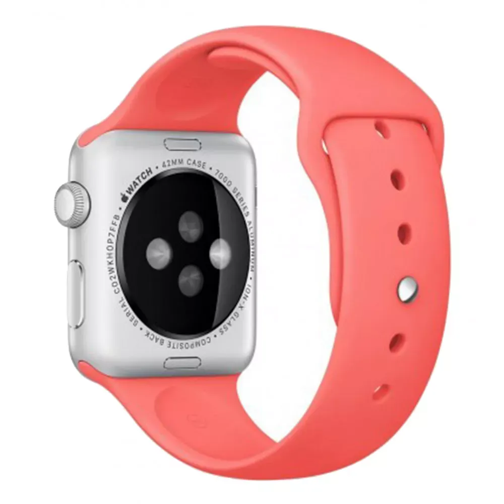 Ремінець Sport Band Apple Watch 38 mm 40 mm 41 mm — Pink (12) — Различные Apple Watch Series 7 41 mm, Apple Watch Series 3 38 mm, Apple Watch Series 4 40 mm