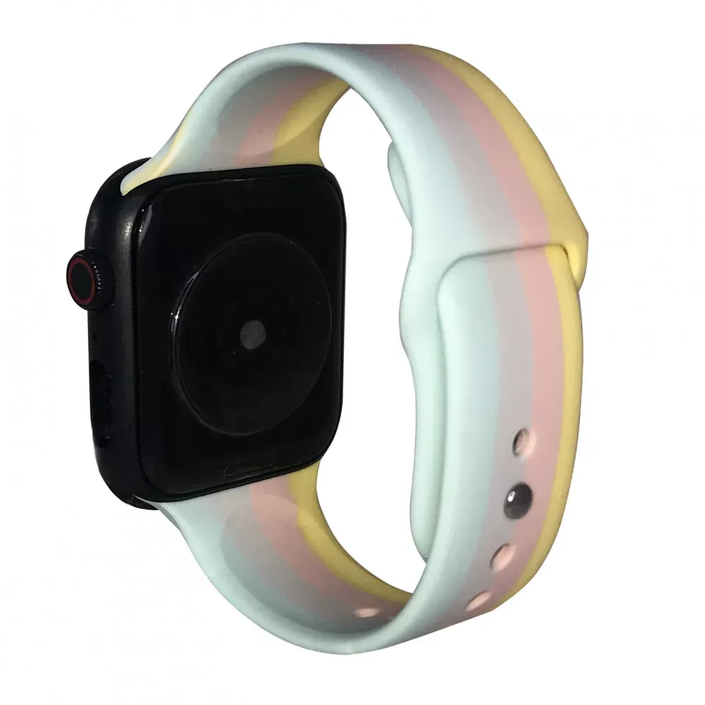 Ремінець Art Design — Apple Watch 38 mm | 40 mm | 41 mm — Yellow & Light Green — Различные Apple Watch Series 7 41 mm, Apple Watch Series 3 38 mm, Apple Watch Series 4 40 mm