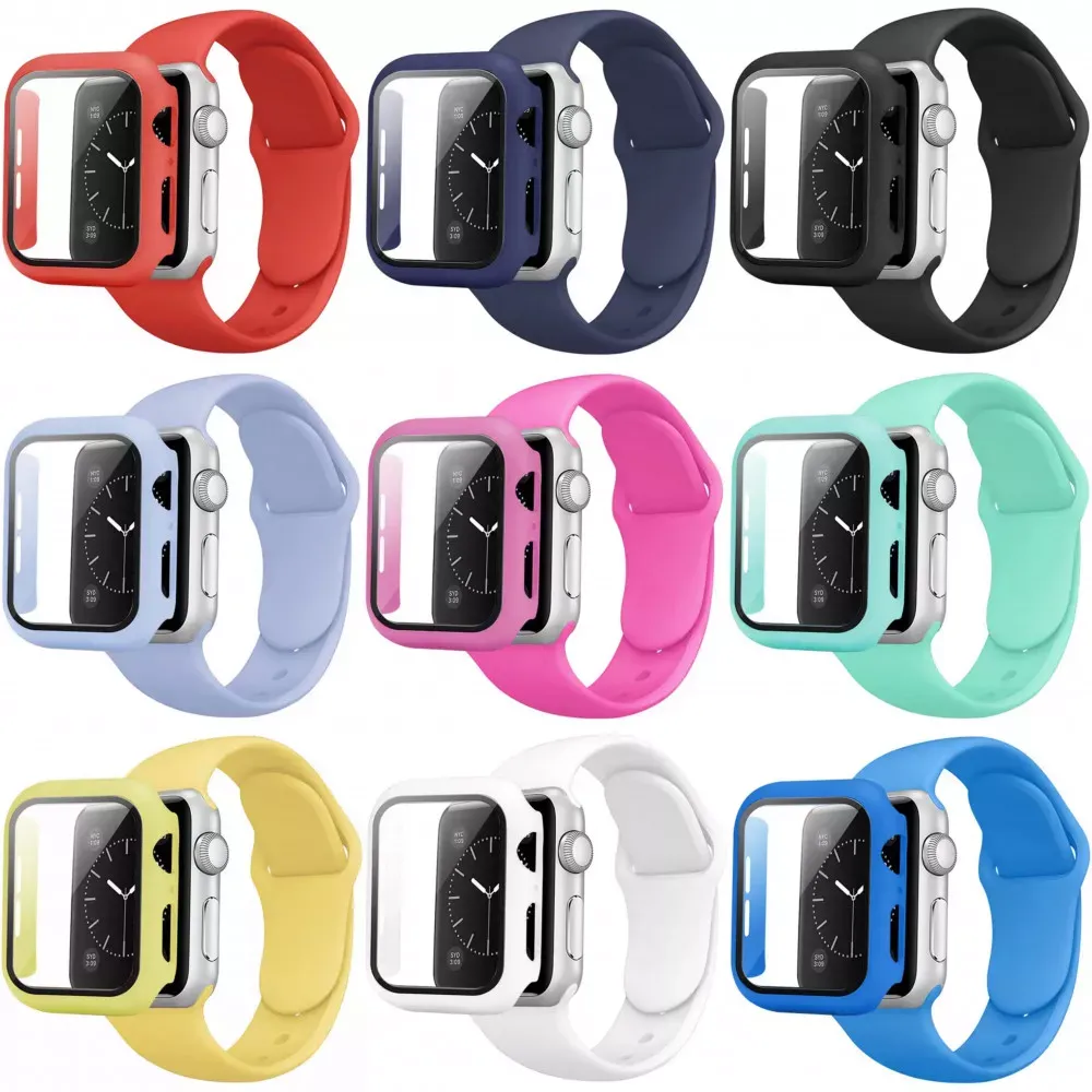Ремінець Silicon & Glass Apple Watch 41 mm — Red — фото 3