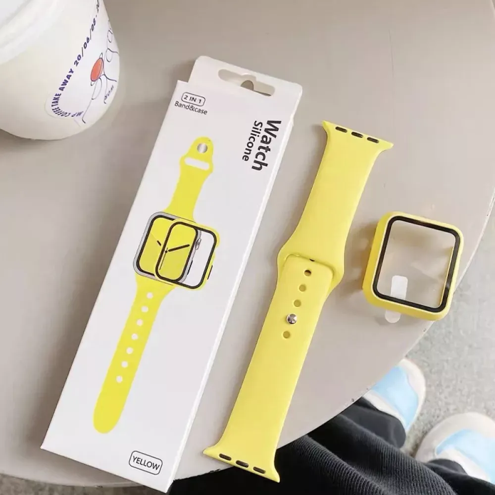 Ремінець Silicon & Glass Apple Watch 41 mm — Red — фото 5