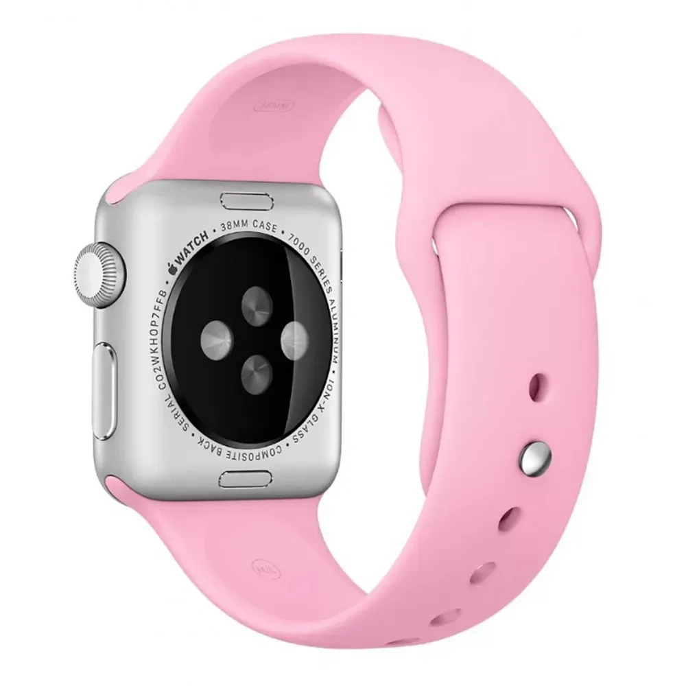 Ремінець Sport Band (3 in 1) Apple Watch 38 mm 40 mm 41 mm — Light Pink — Различные Apple Watch Series 7 41 mm, Apple Watch Series 3 38 mm, Apple Watch Series 4 40 mm