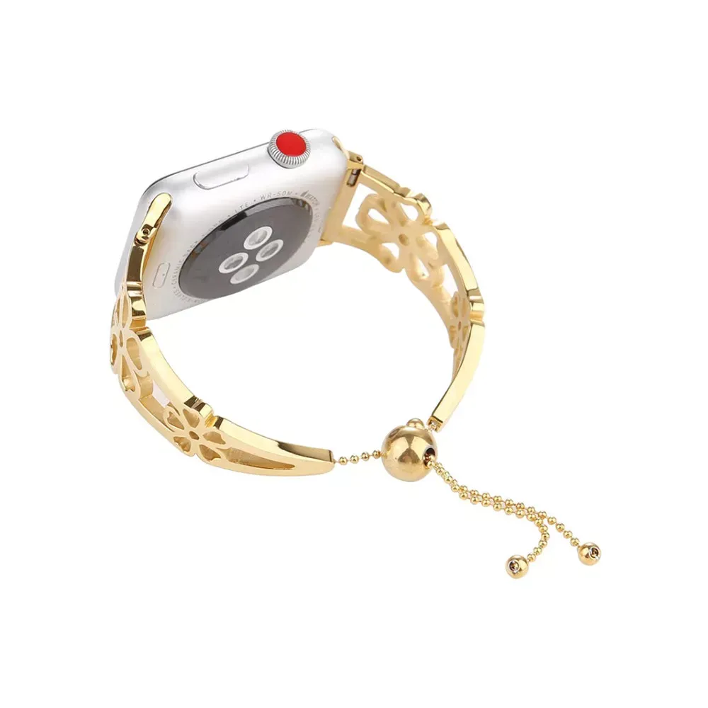 Ремінець Steel Series V-Floral Strap — Apple Watch 38 mm | 40 mm | 41 mm — Gold — Различные Apple Watch Series 7 41 mm, Apple Watch Series 3 38 mm, Apple Watch Series 4 40 mm