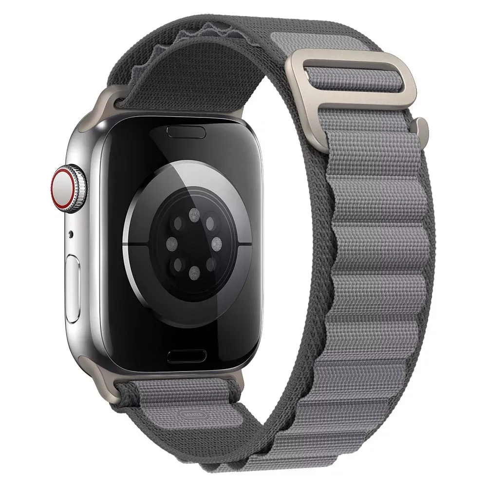 Ремінець Alpine Loop Design Apple Watch 42 mm 44 mm 45 mm 49 mm — Dark Grey — Различные Apple Watch Series 3 42 mm, Apple Watch Series 4 44 mm, Apple Watch Series 7 45 mm, Apple Watch Series 8 49 mm