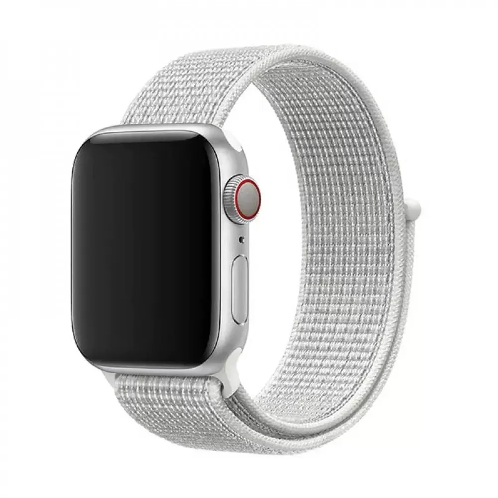 Ремінець Nylon Loop Apple Watch 42 mm 44 mm 45 mm 49 mm — Light Gray — фото 4