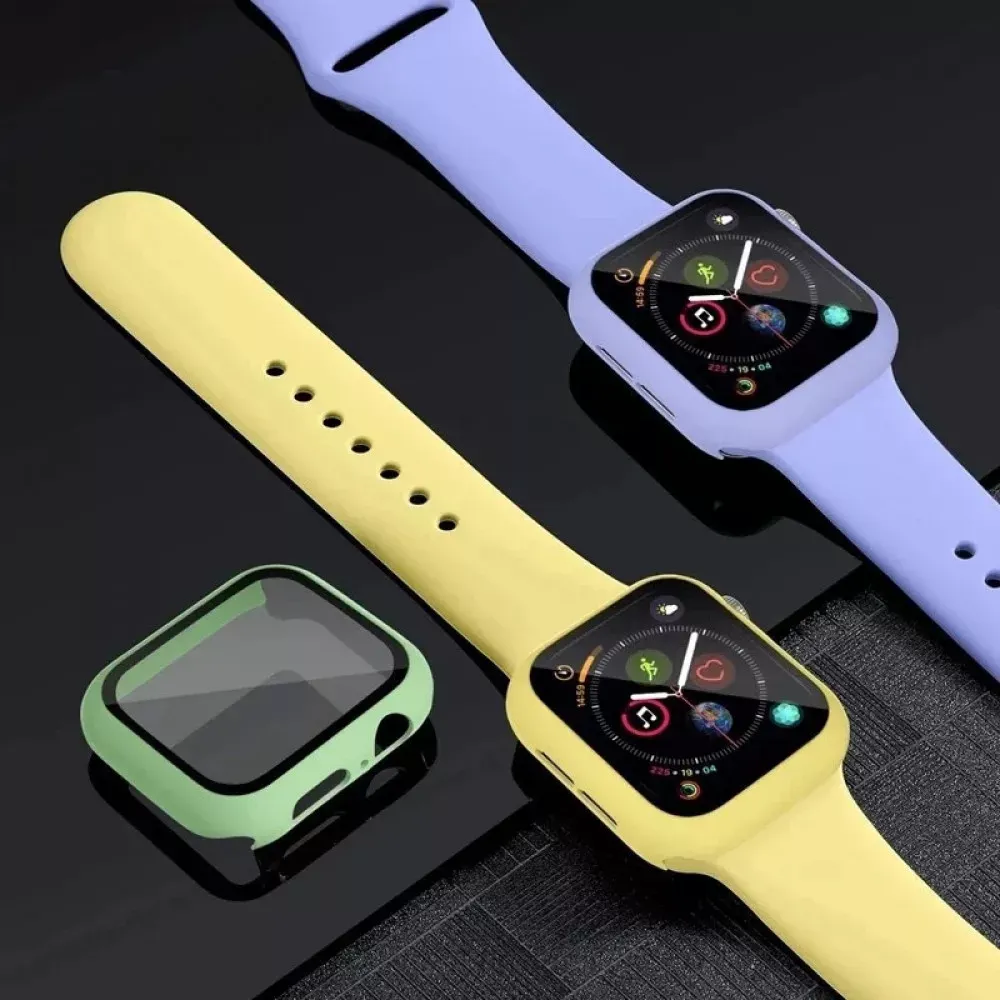 Ремінець Silicon & Glass Apple Watch 45 mm — Yellow — фото 2