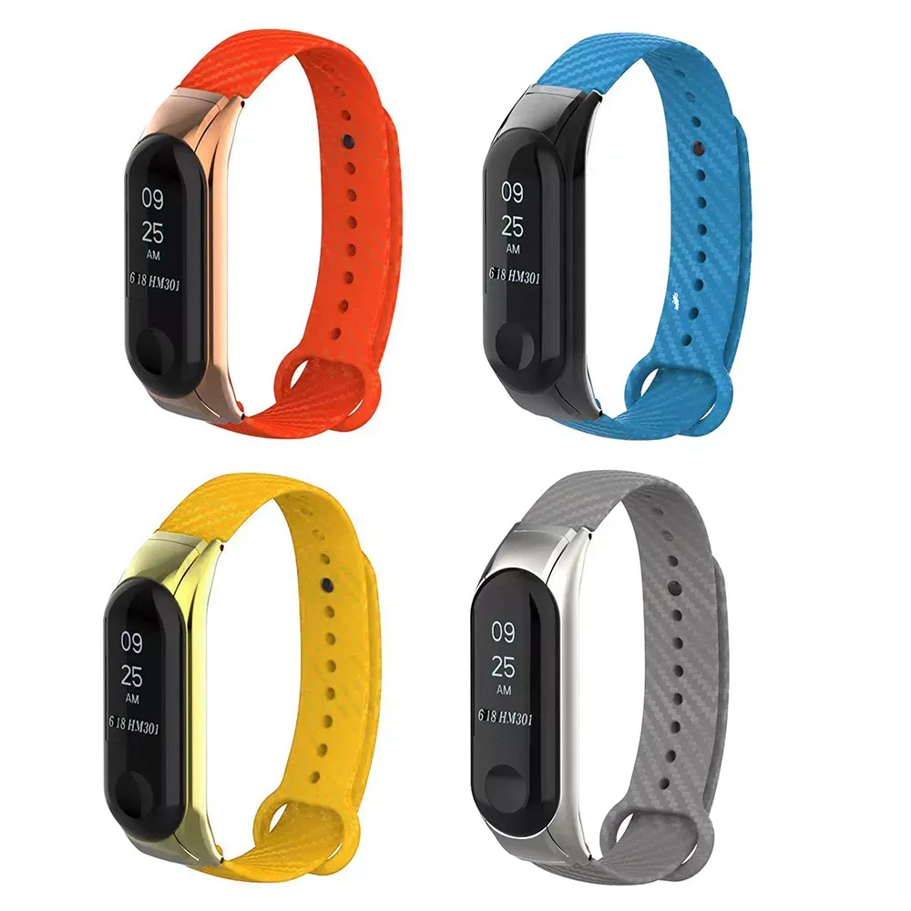 §Ремінець Carbon Fiber Design — Xiaomi Mi Band 2 — Gray — фото 2