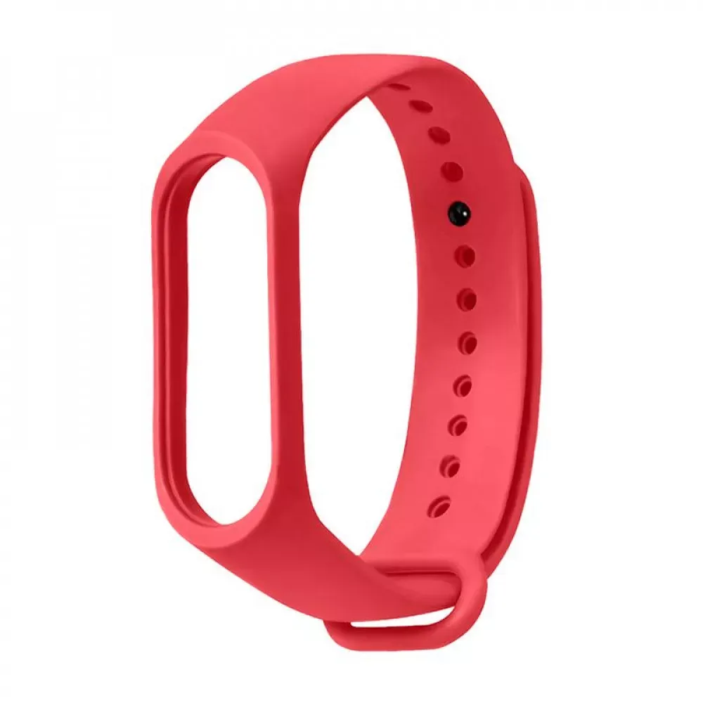 Ремінець Silicone Sport Band Xiaomi Mi Band 5 6 7 — Red — Различные Xiaomi Mi Band 5, Xiaomi Mi Band 6, Xiaomi Mi Band 7