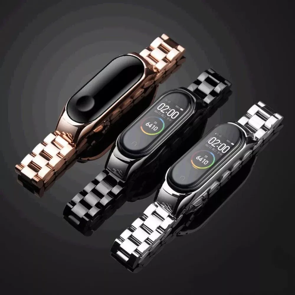 Ремінець Bead Design Xiaomi Mi Band 7 — Silver & Rose — фото 3