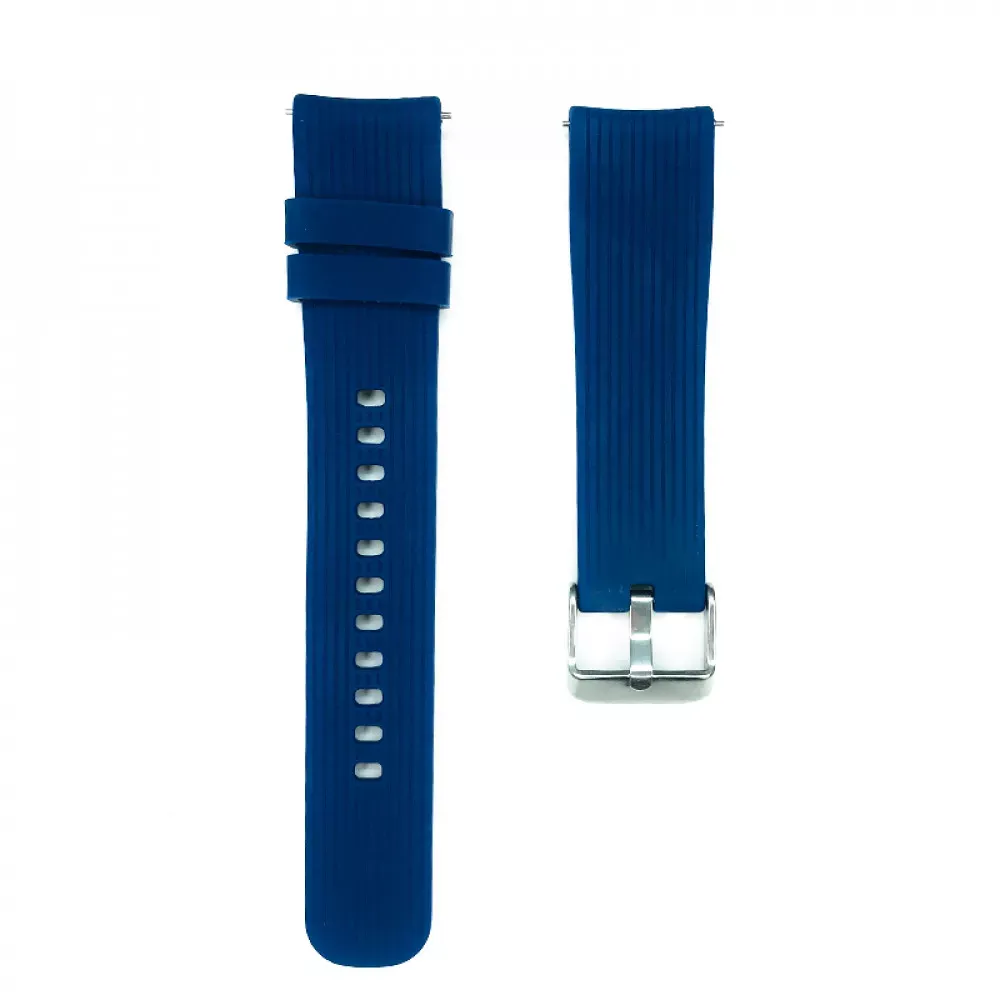 Ремінець Silicon Stripe — Універсальний 20 mm — Dark Blue