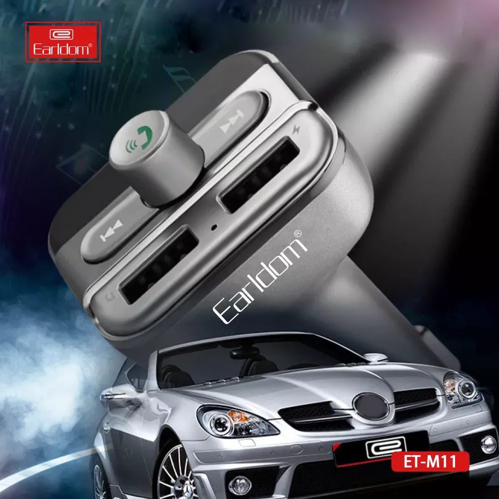 Fm Modulator MP3 Car Charger 3.1A 2U Earldom ET-M11 — фото 3