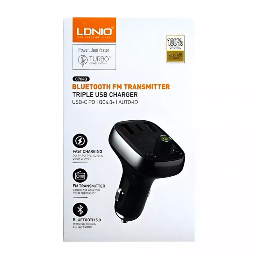 Fm Modulator MP3 Ldnio C704Q 30W — фото 2
