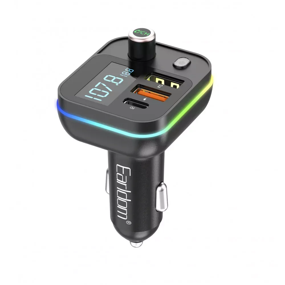 Fm Modulator MP3 | Car Charger | 3.1A | 2U | 1C — Earldom ET-M87 — Earldom