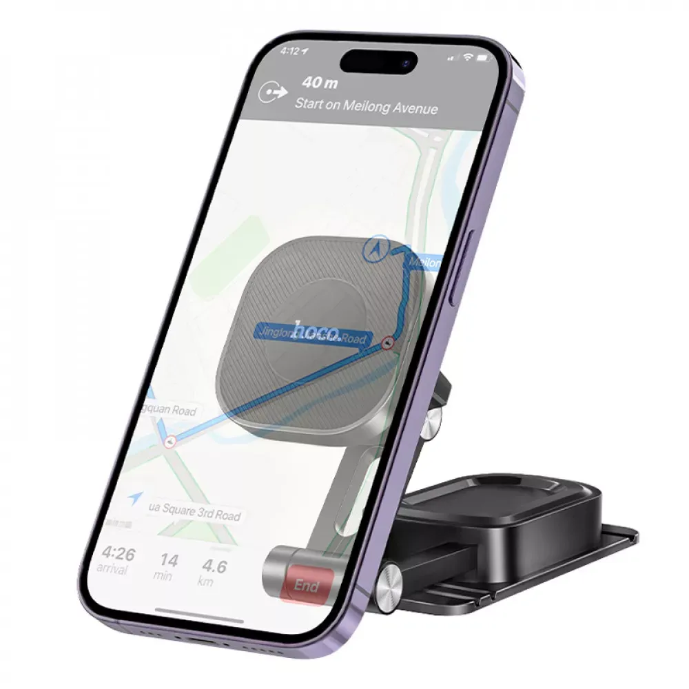 Car Holder Hoco H4 Mike magnetic car mount __ — black — фото 3