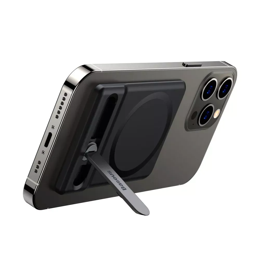 Підставка для телефону Baseus Foldable Magnetic Bracket — NGTD010001 Black — фото 6