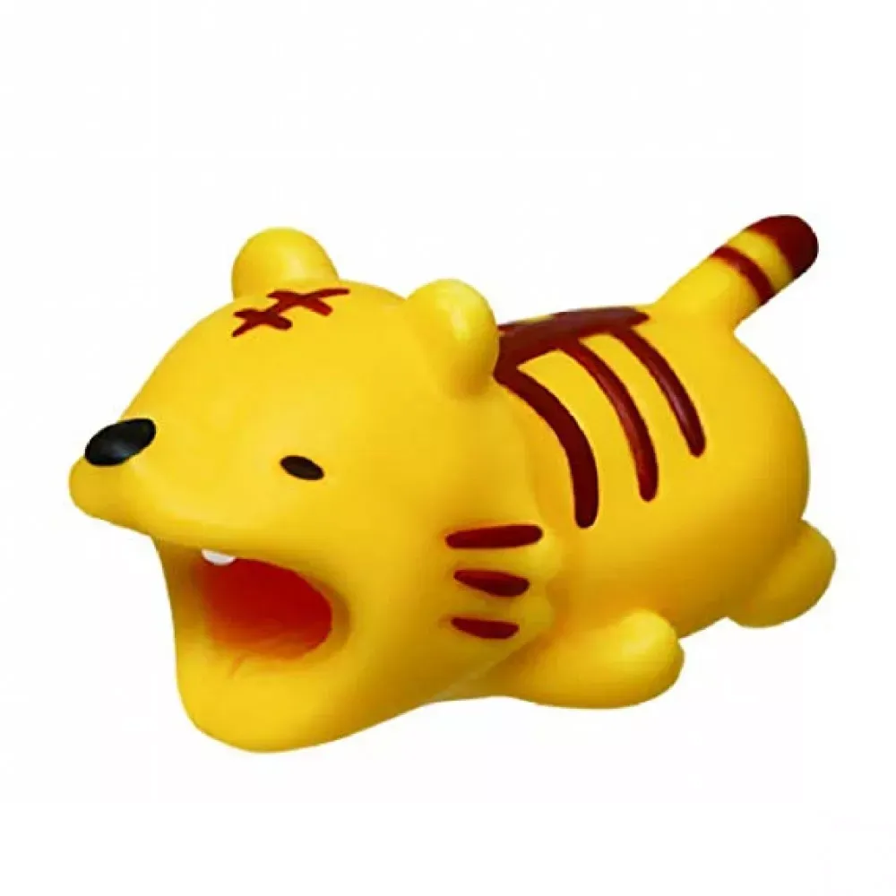 Cute Animal Bite Cable Protector — Tiger