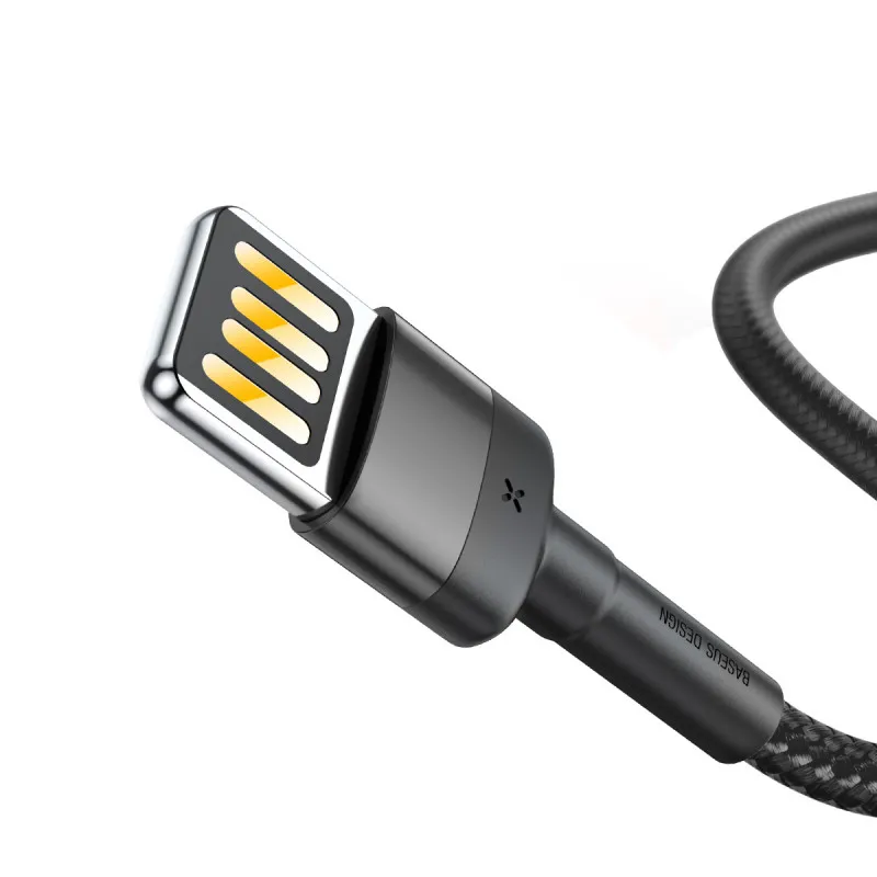 Дата кабель Baseus Cafule USB to Lightning Special Edition 2.4A Сірий — фото 2