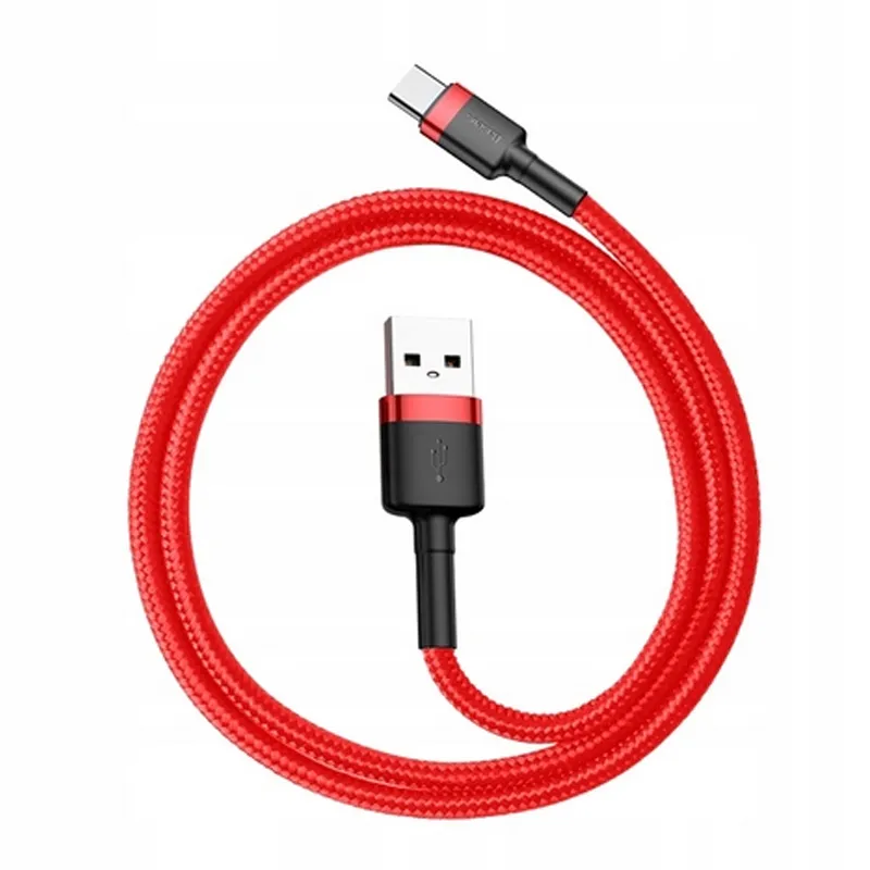 Дата кабель Baseus Cafule USB to Type-C Cable 3A Червоний — фото 3
