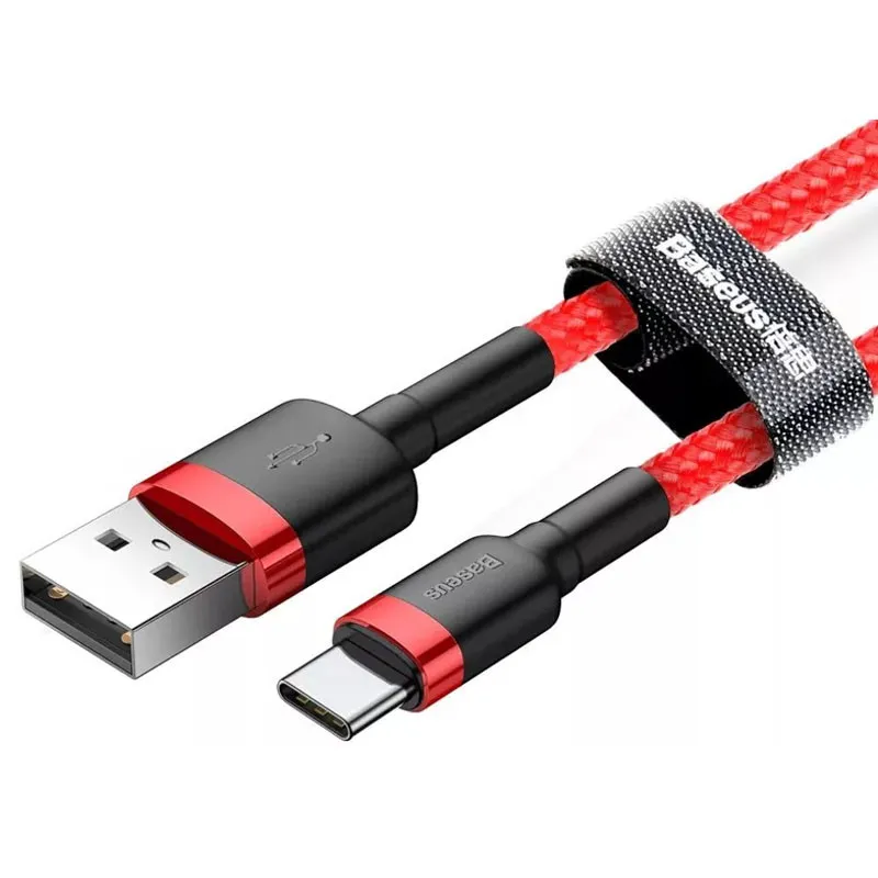 Дата кабель Baseus Cafule USB to Type-C Cable 2A Червоний — фото 2
