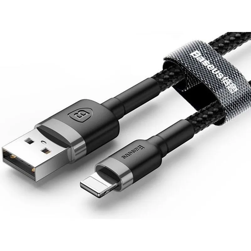 Дата кабель Baseus Cafule Type-C to Type-C PD2.0 60W Чорний / Сірий — фото 2