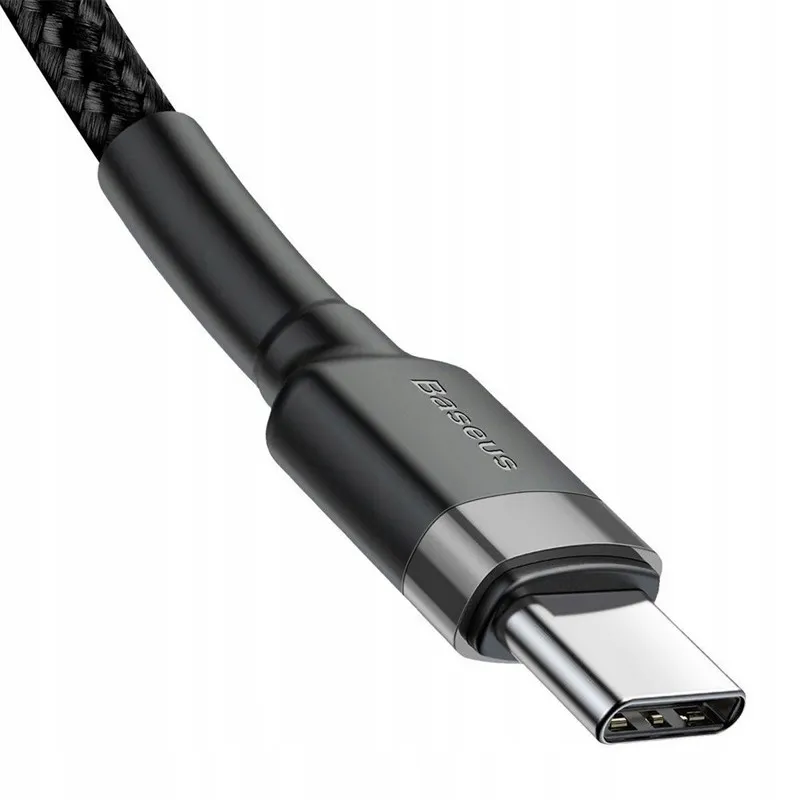 Дата кабель Baseus Cafule Type-C to Type-C PD2.0 60W Чорний / Сірий — фото 4