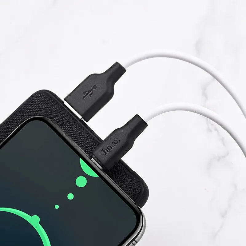 Дата кабель Hoco X21 Plus Silicone Type-C Cable Чорний / Білий — фото 2
