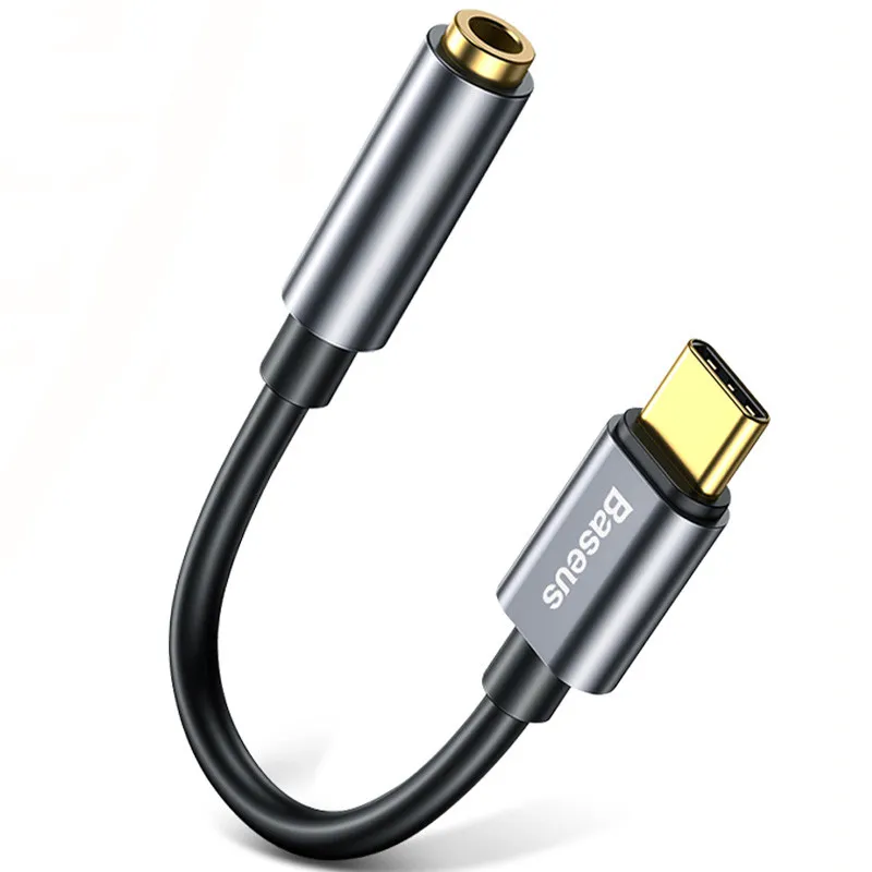 Перехідник Baseus L54 Type-C to 3.5mm Сірий — фото 3