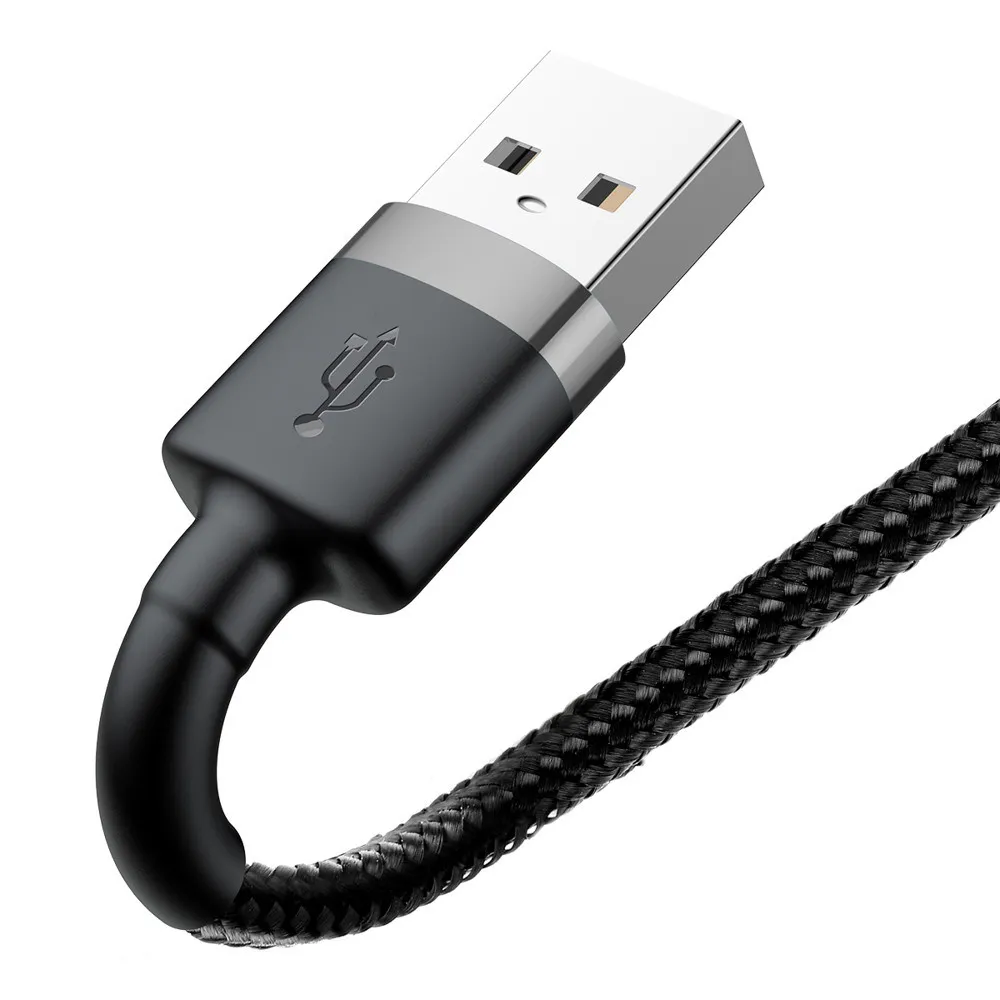 Дата кабель Baseus Cafule USB to Lightning 1.5A Сірий / Чорний — фото 5