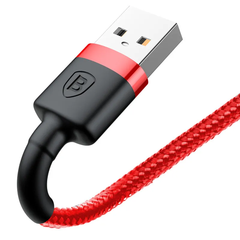 Дата кабель Baseus Cafule USB to Lightning 1.5A Червоний / Чорний — фото 2