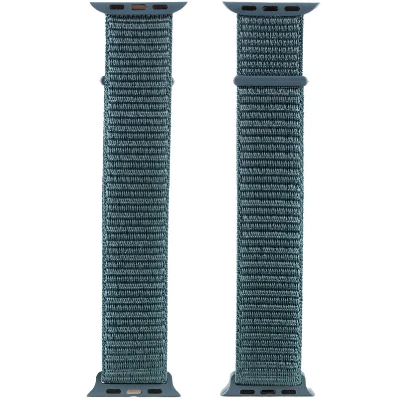 Ремінець Nylon для Apple Watch 38/40/41/42mm Зелений / Pine green — фото 3