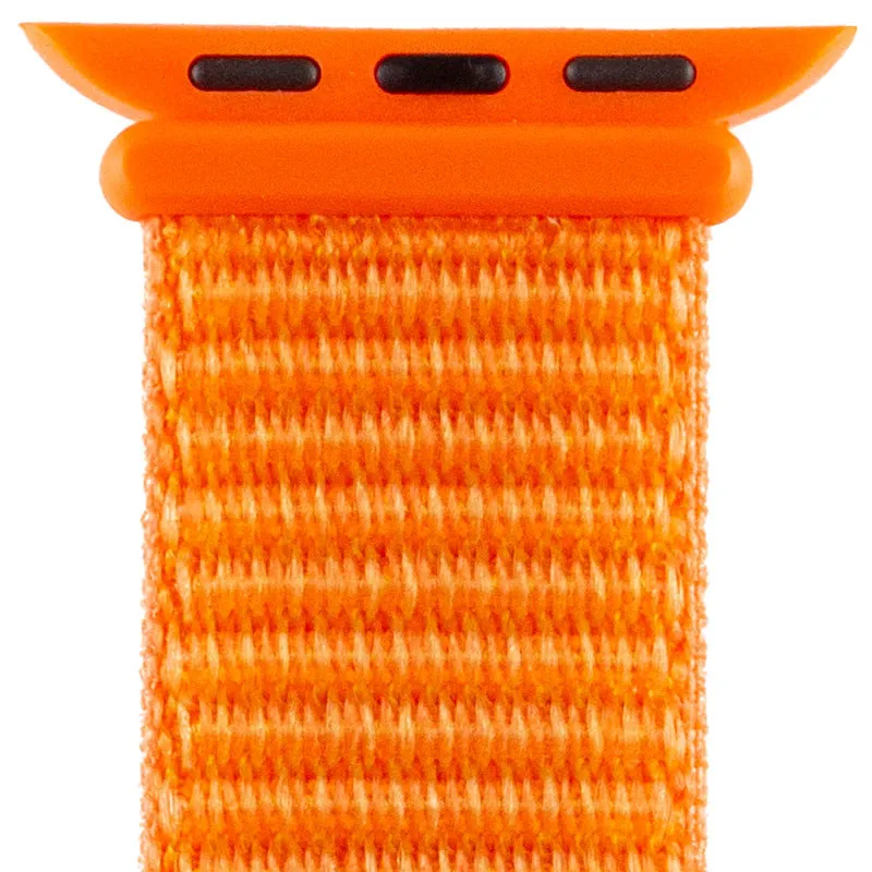 Ремінець Nylon для Apple Watch 38/40/41/42mm Помаранчевий / Orange — фото 3