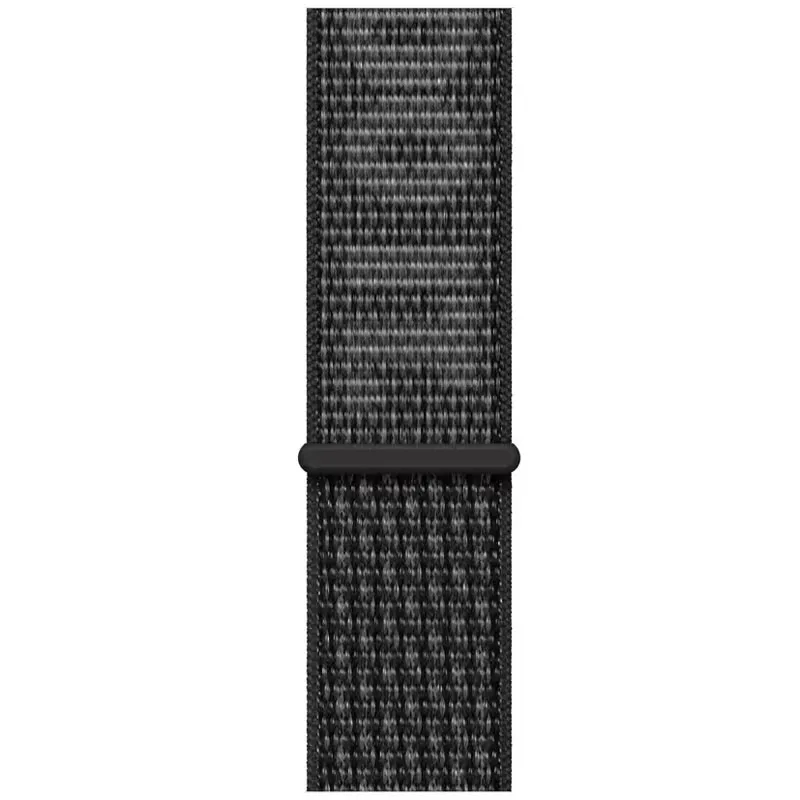 Ремінець Nylon для Apple Watch 38/40/41/42mm Black / Summit White — фото 3