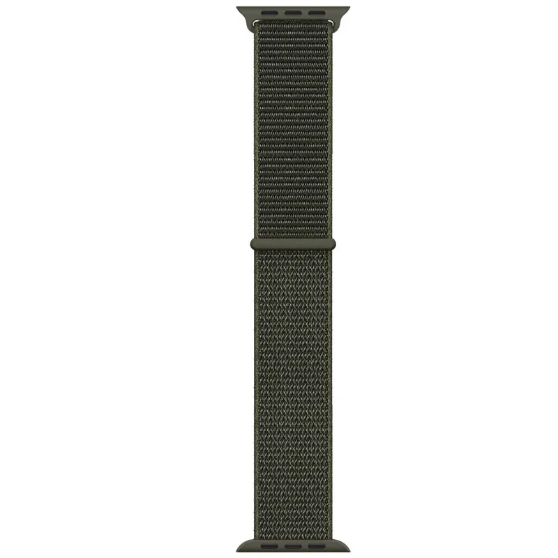 Ремінець Nylon для Apple Watch 38/40/41/42mm Зелений / Cargo Khaki
