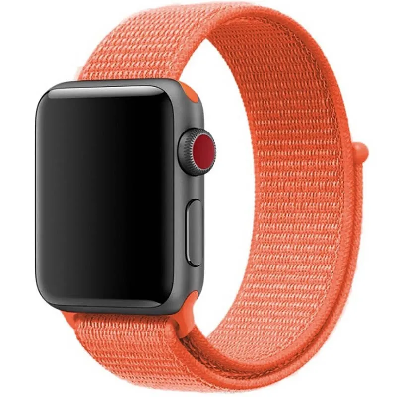 Ремінець Nylon для Apple Watch 42 /44/45/46/49mm Помаранчевий / Orange