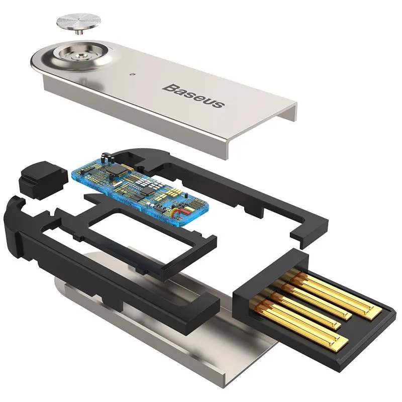 Bluetooth ресивер Baseus BA01 USB Wireless adapter cable Чорний — фото 5