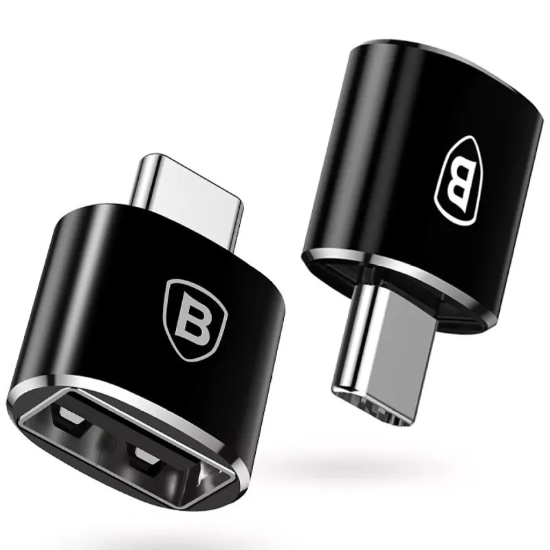Перехідник Baseus USB Female To Type-C Male Adapter Converter Чорний