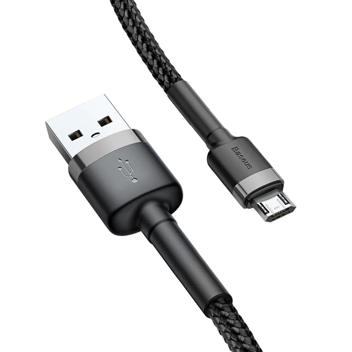 Дата кабель Baseus Cafule USB to MicroUSB Cable 1.5A Сірий / Чорний — фото 3