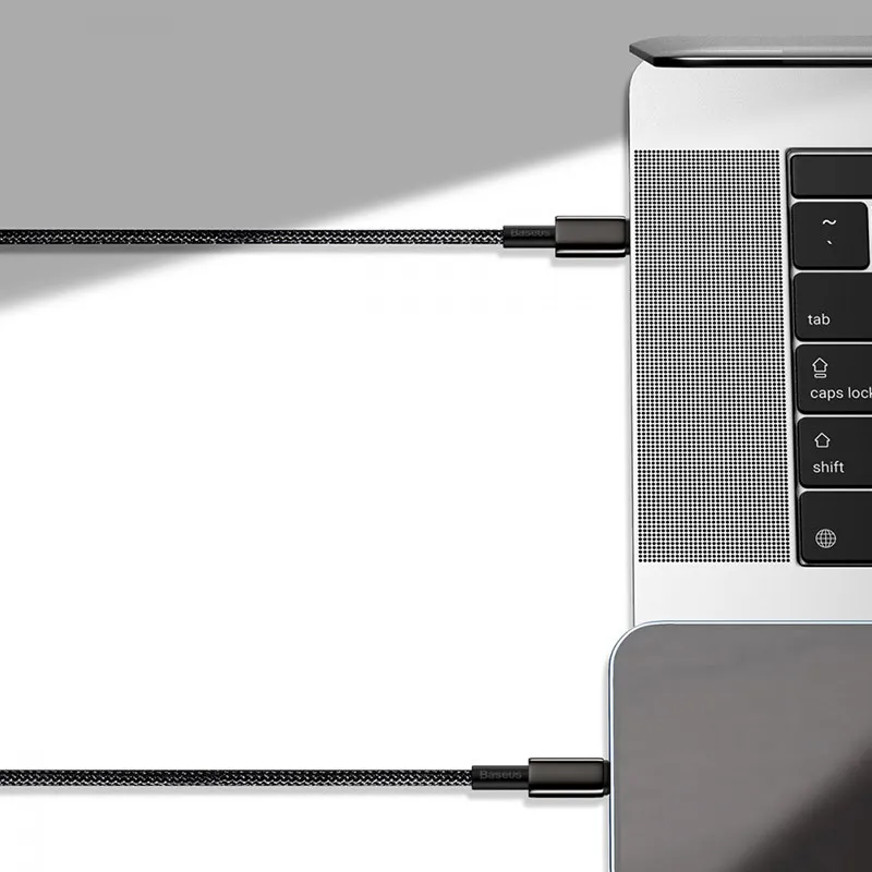 Дата кабель Baseus Tungsten Gold Type-C to Lightning PD 20W Чорний — фото 4