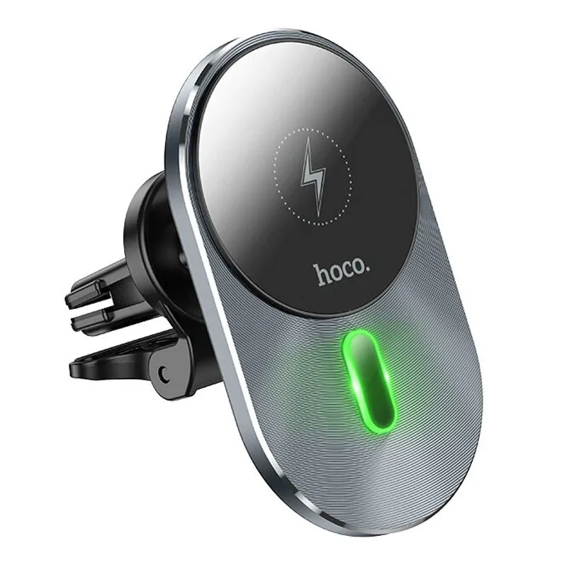 Автотримач з БЗП Hoco CA91 Magic 15W Сірий