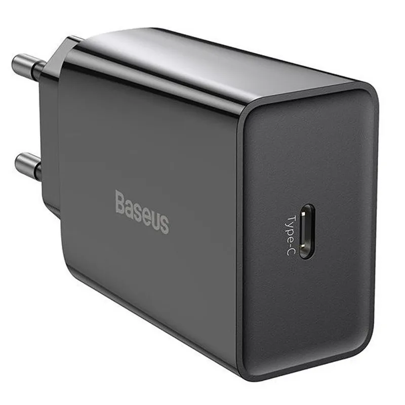 МЗП Baseus Speed Mini Quick Charger PD20W Чорний — фото 2